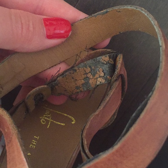 FREE W PURCHASE: Franco Sarto Strappy Brown Heels - Picture 6 of 8